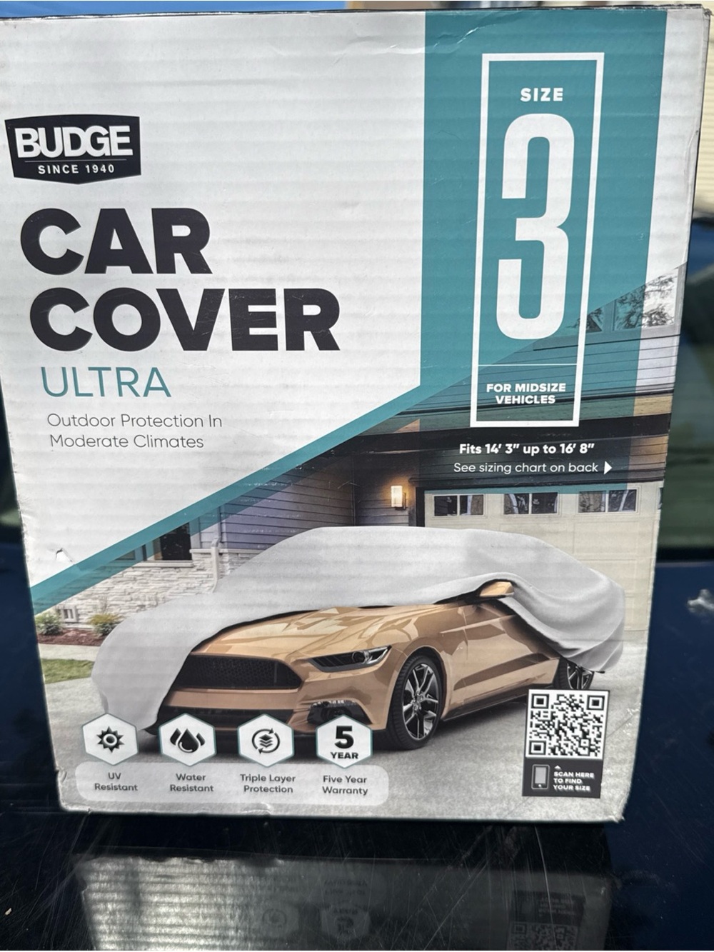 Ultra Car Cover Size 3 in Gray - Outdoor Protection
